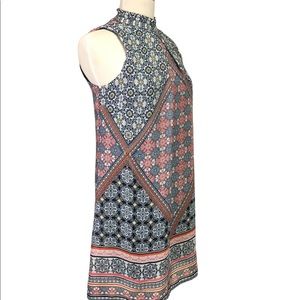 Speechless Sleeveless Mini Dress Mixed Print Sz S Light Weight Polyester